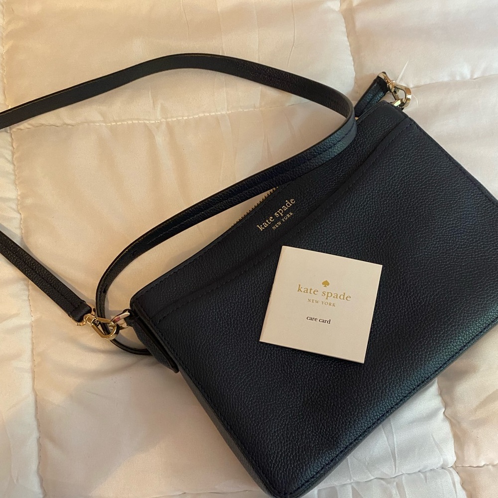 This bag is Navy Blue. Absolutely no wear. Used only a couple of times.